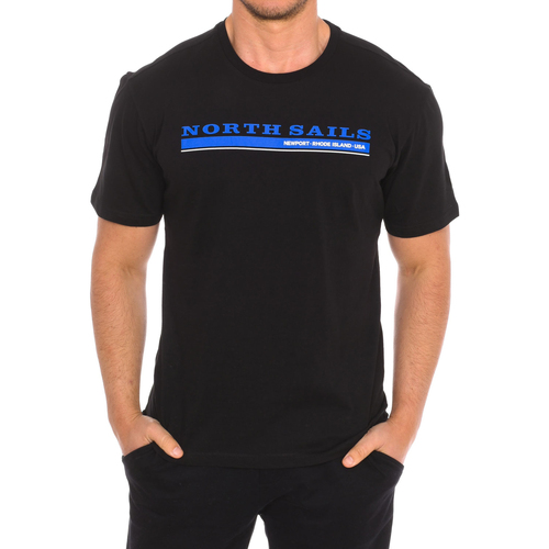 textil Herr T-shirts North Sails 9024040-999 Svart