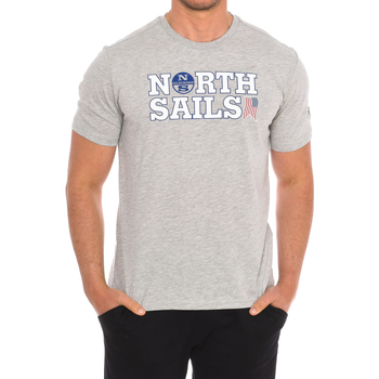 textil Herr T-shirts North Sails 9024110-926 Grå