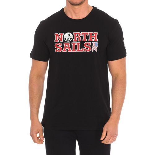 textil Herr T-shirts North Sails 9024110-999 Svart