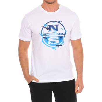 textil Herr T-shirts North Sails 9024120-101 Vit