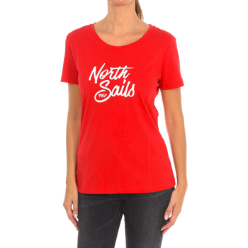 textil Dam T-shirts North Sails 9024300-230 Röd