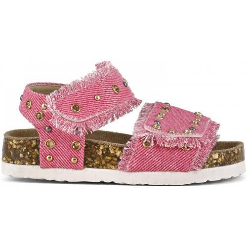 Skor Flickor Sandaler Colors of California Baby sandal denim and studs Blå