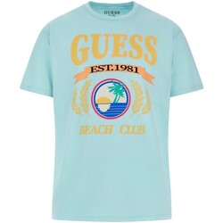 textil Herr T-shirts Guess  Flerfärgad
