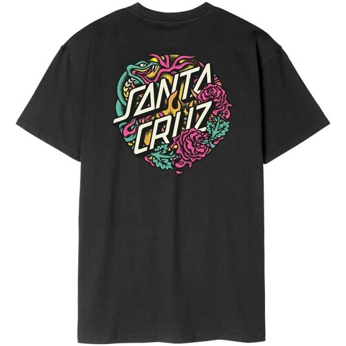 textil Herr T-shirts Santa Cruz  Svart