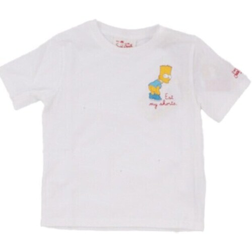 textil Pojkar T-shirts Mc2 Saint Barth TSH0001 00602F Vit