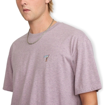 Revolution T-Shirt Loose 1366 GIR - Purple Melange Violett