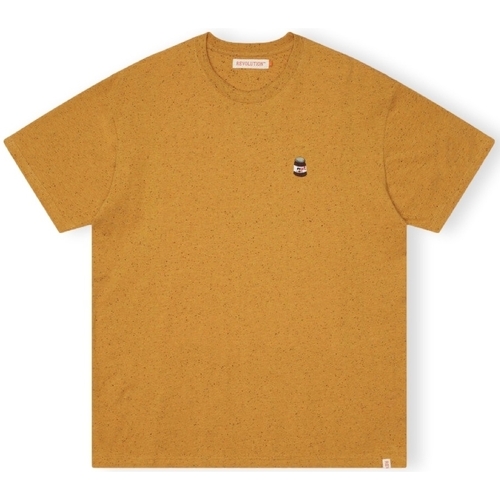 textil Herr T-shirts & Pikétröjor Revolution T-Shirt Loose 1367 NUT - Yellow Gul