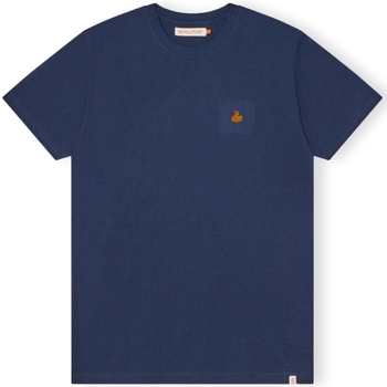 textil Herr T-shirts & Pikétröjor Revolution T-Shirt Regular 1368 DUC - Navy Mel Blå