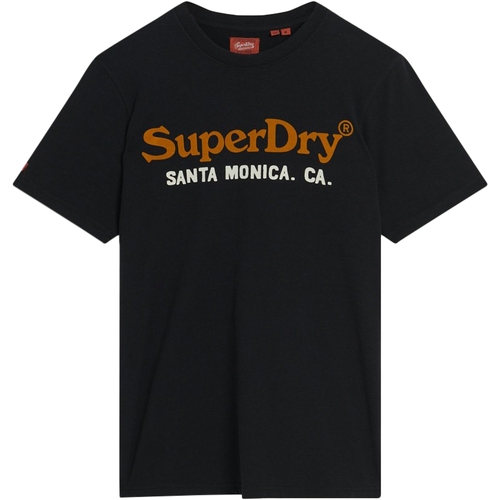 textil Herr T-shirts Superdry 235513 Svart