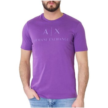 textil Herr T-shirts EAX 8NZTCJ Z8H4Z Violett