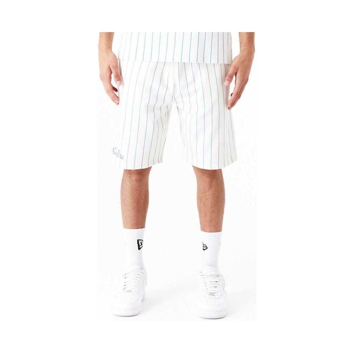 textil Herr Shorts / Bermudas New-Era Ne pinstripe shorts newera Vit