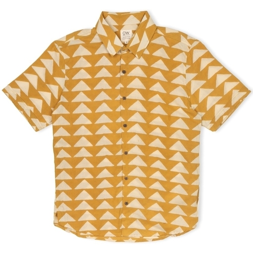 textil Herr Långärmade skjortor Otherwise Tristan Shirt - Mustard Gul