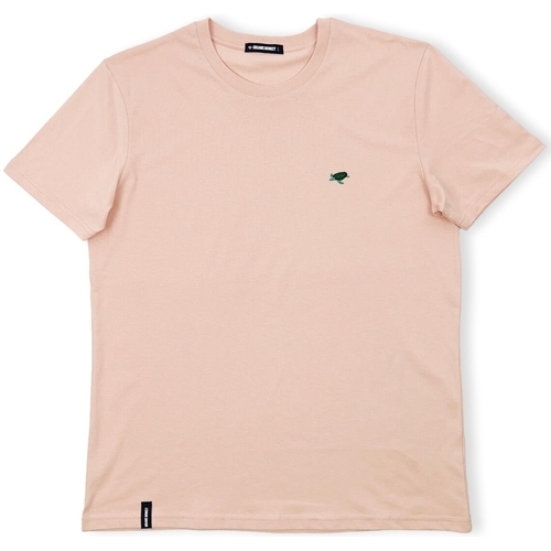 textil Herr T-shirts & Pikétröjor Organic Monkey Ninja T-Shirt - Salmon Rosa