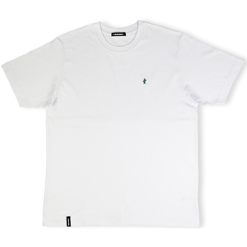 textil Herr T-shirts & Pikétröjor Organic Monkey Spikey Lee T-Shirt - White Vit