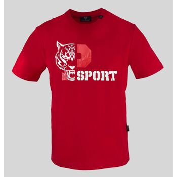 textil Herr T-shirts Philipp Plein Sport tips41052 red Röd