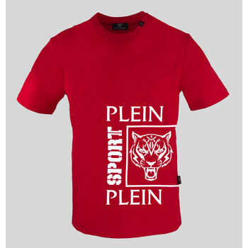 textil Herr T-shirts Philipp Plein Sport - tips406 Röd