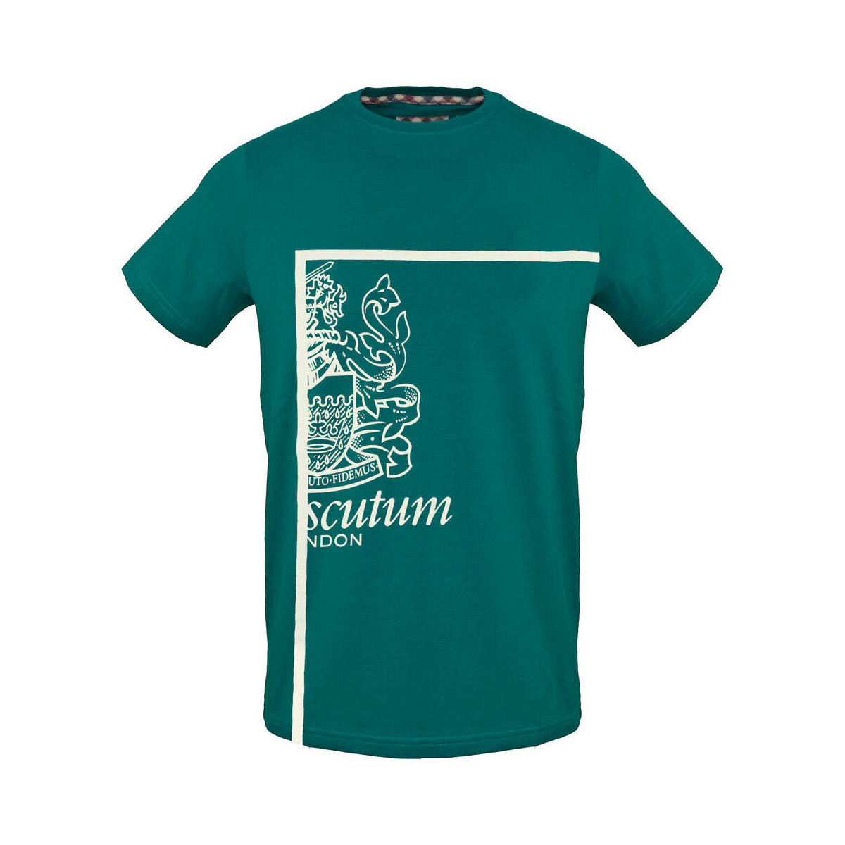 textil Herr T-shirts Aquascutum tsia127 32 green Grön
