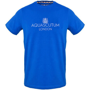 textil Herr T-shirts Aquascutum - tsia126 Blå