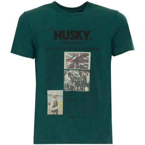 textil Herr T-shirts Husky - hs23beutc35co196-tyler Grön