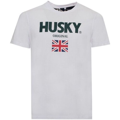 textil Herr T-shirts Husky - hs23beutc35co177-john Vit