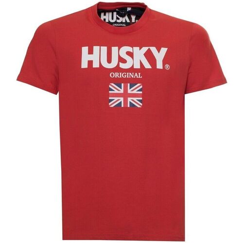 textil Herr T-shirts Husky - hs23beutc35co177-john Röd