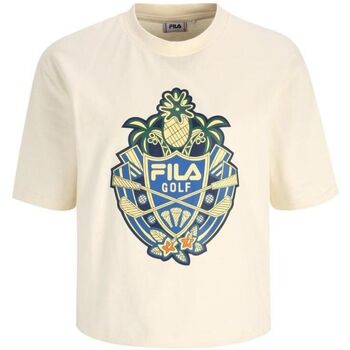 textil Dam T-shirts Fila - faw0419 Vit