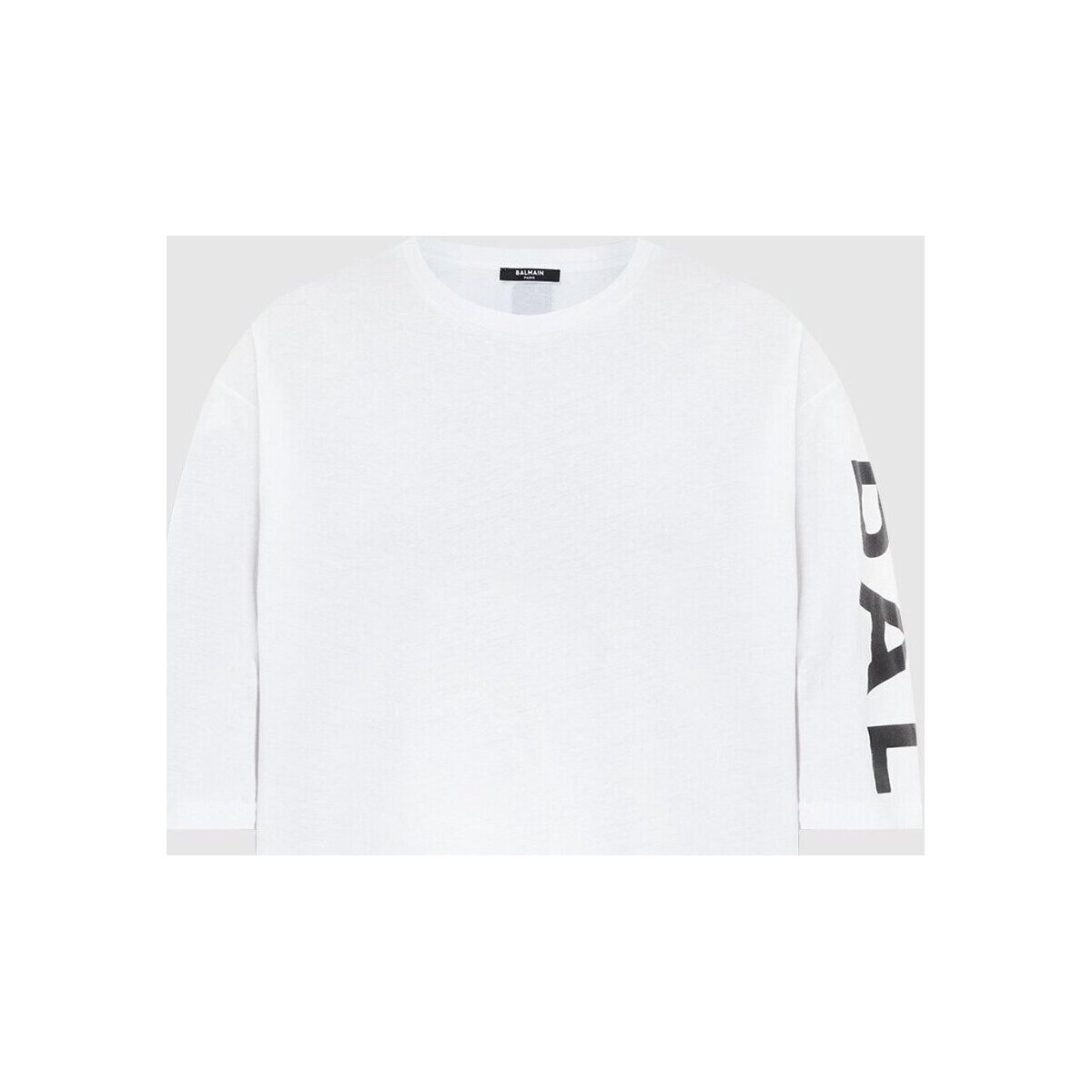 textil Herr T-shirts Balmain XH1EH015 BB15 Vit