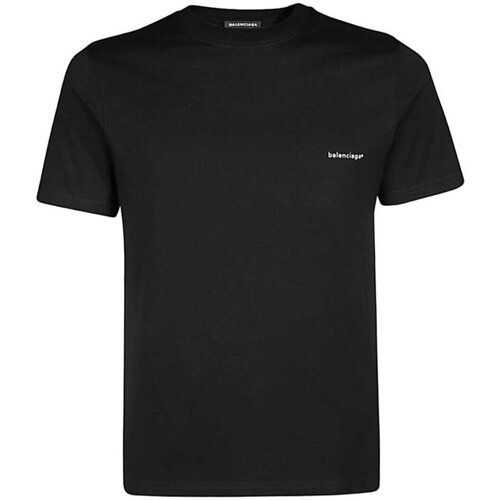 textil Herr T-shirts Balenciaga 556151 TYK28 Svart