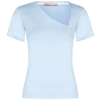 textil Dam T-shirts & Pikétröjor Rinascimento CFC0119323003 Celeste