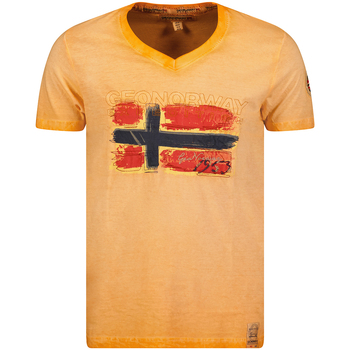 textil Herr T-shirts Geo Norway SW1561HGN-ORANGE Orange