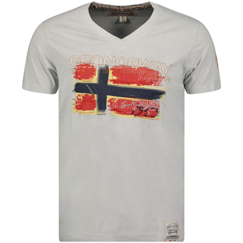 textil Herr T-shirts Geo Norway SW1561HGN-LIGHT GREY Grå