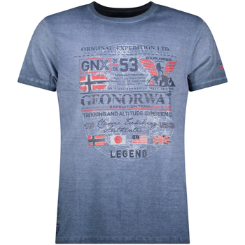 textil Herr T-shirts Geo Norway SW1562HGNO-NAVY Blå