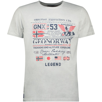 textil Herr T-shirts Geo Norway SW1562HGNO-LIGHT GREY Grå