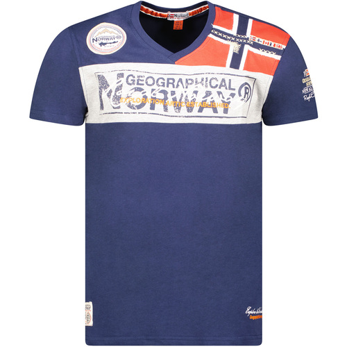 textil Herr T-shirts Geographical Norway SX1130HGN-Navy Marin