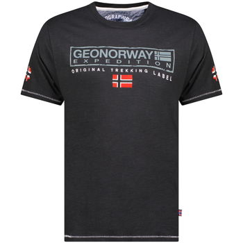 textil Herr T-shirts Geo Norway SY1311HGN-Black Svart