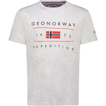 textil Herr T-shirts Geo Norway SY1355HGN-Blended Grey Grå