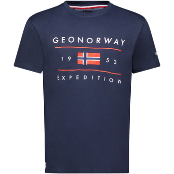 textil Herr T-shirts Geo Norway SY1355HGN-Navy Marin