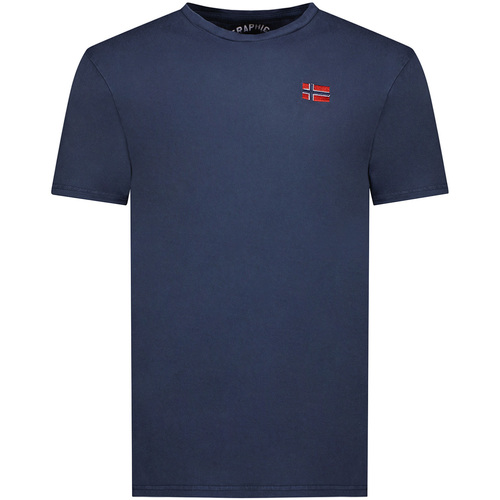 textil Herr T-shirts Geographical Norway SY1363HGN-Navy Marin