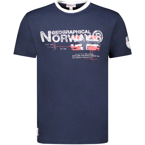 textil Herr T-shirts Geographical Norway SY1450HGN-Navy Marin