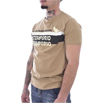 textil Herr T-shirts Just Emporio JE-MALKIM-01 Beige