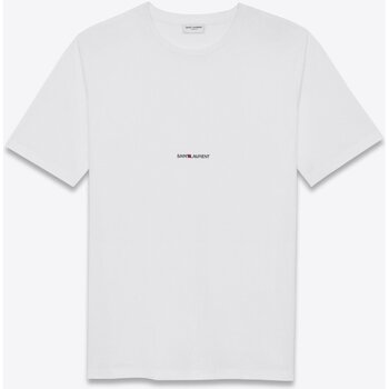 textil Herr T-shirts Yves Saint Laurent BMK464572 YB2DQ Vit