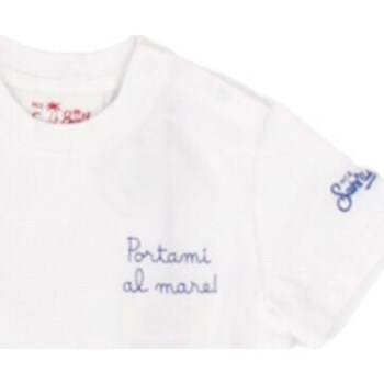 textil Pojkar T-shirts Mc2 Saint Barth POT0002 02000F Vit