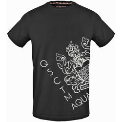 textil Herr T-shirts Aquascutum - tsia115 Svart