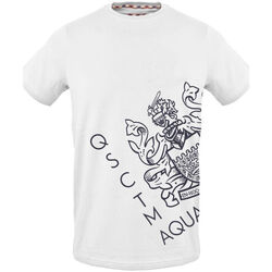textil Herr T-shirts Aquascutum - tsia115 Vit