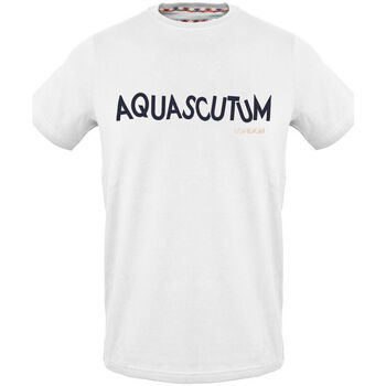 textil Herr T-shirts Aquascutum - tsia106 Vit