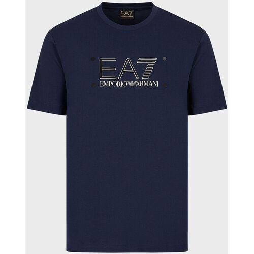 textil Herr T-shirts Emporio Armani  Blå