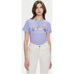 textil Dam T-shirts & Pikétröjor Guess W4GI31 I3Z14 Violett