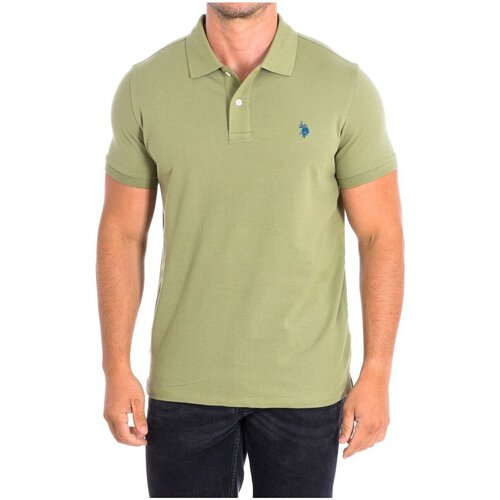 textil Herr T-shirts & Pikétröjor U.S Polo Assn. 61423-246 Grön