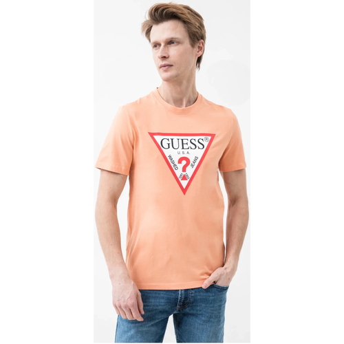 textil Herr T-shirts Guess M2YI71 I3Z14 Orange