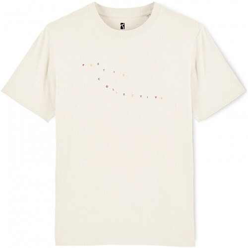 textil Herr T-shirts & Pikétröjor Poetic Collective Color logo t-shirt Beige